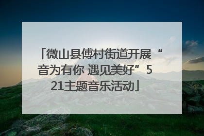 微山县傅村街道开展“音为有你 遇见美好”521主题音乐活动