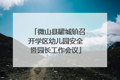 微山县驩城镇召开学区幼儿园安全暨园长工作会议