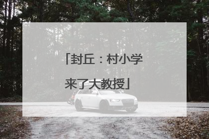 封丘：村小学来了大教授