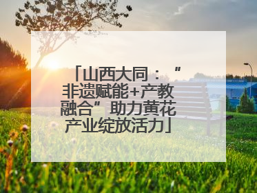 山西大同：“非遗赋能+产教融合”助力黄花产业绽放活力