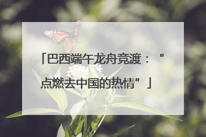 巴西端午龙舟竞渡：“点燃去中国的热情”