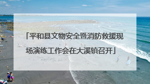 平和县文物安全暨消防救援现场演练工作会在大溪镇召开