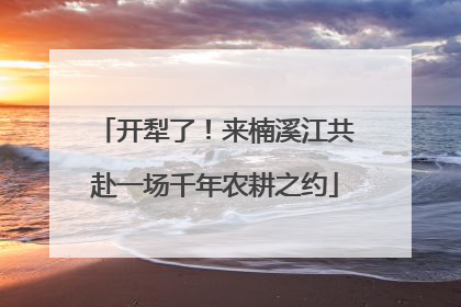 开犁了！来楠溪江共赴一场千年农耕之约