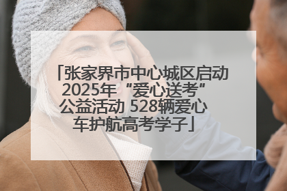 张家界市中心城区启动2025年“爱心送考”公益活动 528辆爱心车护航高考学子