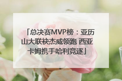 总决赛MVP榜：亚历山大联袂杰威领跑 西亚卡姆携手哈利竞逐