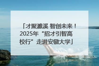 才聚濉溪 智创未来！2025年“招才引智高校行”走进安徽大学