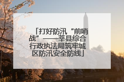 打好防汛“前哨战”——莘县综合行政执法局筑牢城区防汛安全防线