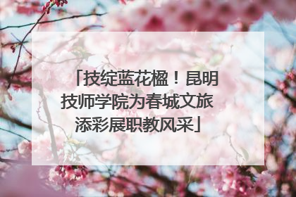 技绽蓝花楹！昆明技师学院为春城文旅添彩展职教风采