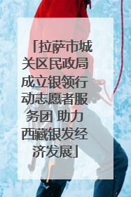 拉萨市城关区民政局成立银领行动志愿者服务团 助力西藏银发经济发展