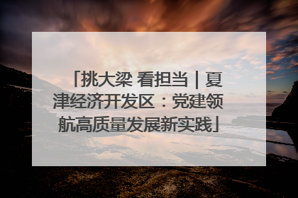 挑大梁 看担当｜夏津经济开发区：党建领航高质量发展新实践