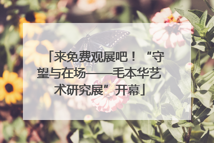 来免费观展吧！“守望与在场——毛本华艺术研究展”开幕