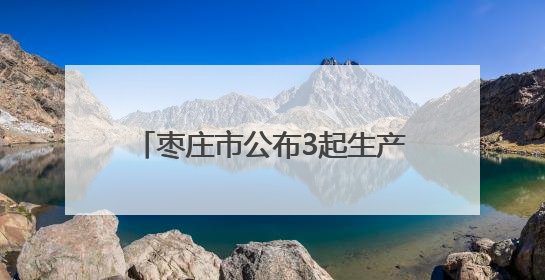 枣庄市公布3起生产经营单位事故隐患内部报告奖励典型案例