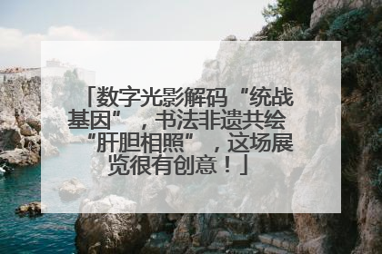 数字光影解码“统战基因”，书法非遗共绘“肝胆相照”，这场展览很有创意！