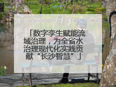 数字孪生赋能流域治理，为全省水治理现代化实践贡献“长沙智慧”