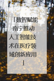 数智赋能 南宁推动人工智能技术在医疗领域创新应用