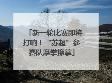新一轮比赛即将打响！“苏超”参赛队摩拳擦掌