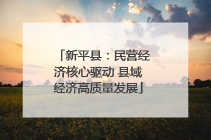 新平县：民营经济核心驱动 县域经济高质量发展