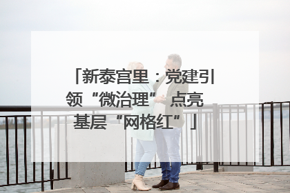 新泰宫里：党建引领“微治理” 点亮基层“网格红”