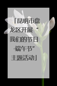 昆明市盘龙区开展“我们的节日·端午节”主题活动