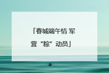 春城端午情 军营“粽”动员