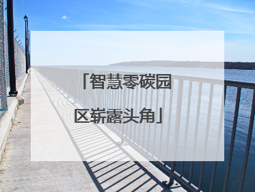 智慧零碳园区崭露头角