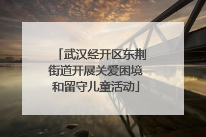 武汉经开区东荆街道开展关爱困境和留守儿童活动