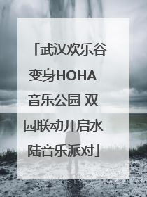 武汉欢乐谷变身HOHA音乐公园 双园联动开启水陆音乐派对