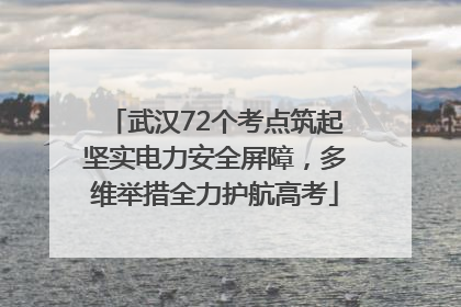 武汉72个考点筑起坚实电力安全屏障，多维举措全力护航高考