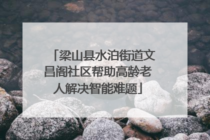 梁山县水泊街道文昌阁社区帮助高龄老人解决智能难题