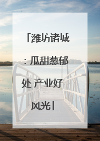 潍坊诸城：瓜甜葱郁处 产业好风光