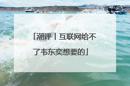 潮评丨互联网给不了韦东奕想要的
