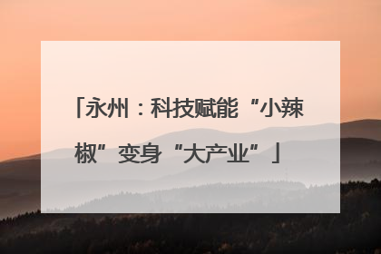 永州：科技赋能“小辣椒”变身“大产业”