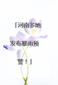 河南多地发布暴雨预警！