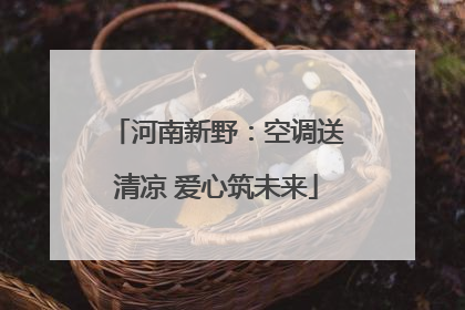 河南新野：空调送清凉 爱心筑未来
