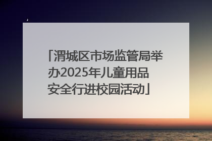 渭城区市场监管局举办2025年儿童用品安全行进校园活动