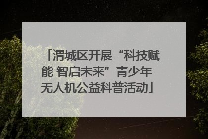 渭城区开展“科技赋能 智启未来”青少年无人机公益科普活动
