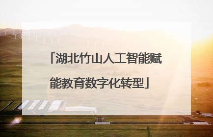 湖北竹山人工智能赋能教育数字化转型