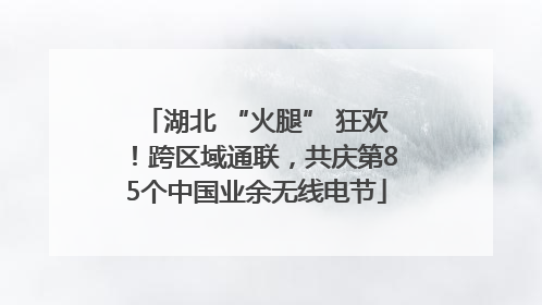 湖北 “火腿” 狂欢！跨区域通联，共庆第85个中国业余无线电节