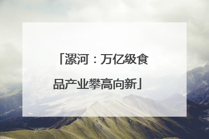 漯河：万亿级食品产业攀高向新