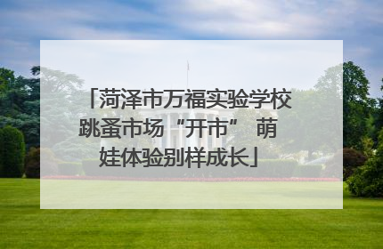 菏泽市万福实验学校跳蚤市场“开市” 萌娃体验别样成长
