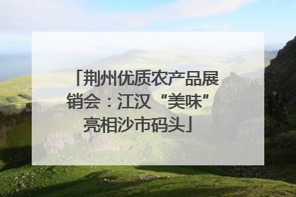 荆州优质农产品展销会：江汉“美味”亮相沙市码头