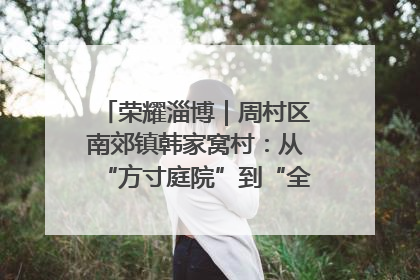 荣耀淄博｜周村区南郊镇韩家窝村：从“方寸庭院”到“全域文明”，乡村振兴的“美学革命”