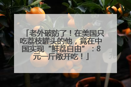 老外破防了！在美国只吃荔枝罐头的他，竟在中国实现“鲜荔自由”：8元一斤敞开吃！