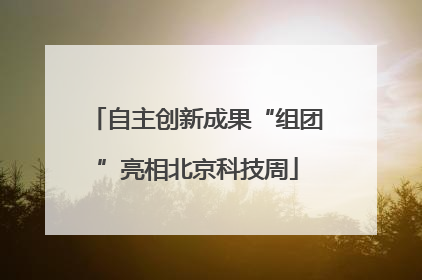 自主创新成果“组团”亮相北京科技周