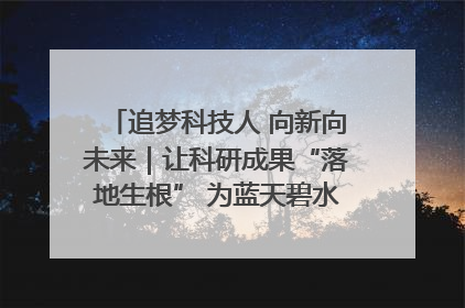 追梦科技人 向新向未来｜让科研成果“落地生根” 为蓝天碧水“保驾护航”