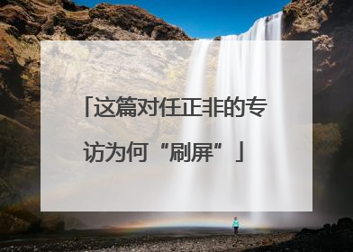 这篇对任正非的专访为何“刷屏”