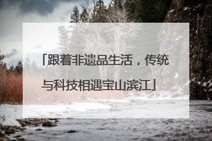 跟着非遗品生活，传统与科技相遇宝山滨江