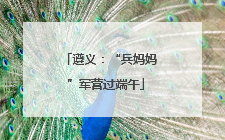 遵义：“兵妈妈”军营过端午