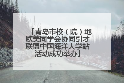 青岛市校（院）地欧美同学会协同引才联盟中国海洋大学站活动成功举办