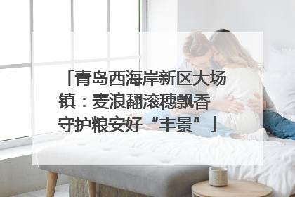 青岛西海岸新区大场镇：麦浪翻滚穗飘香 守护粮安好“丰景”